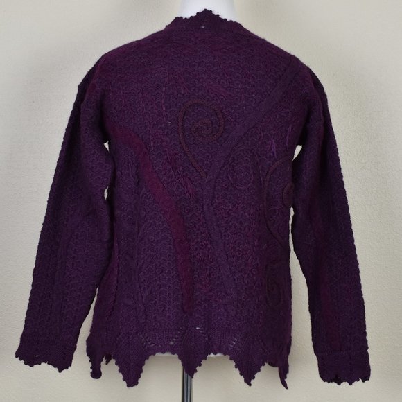 Peruvian Connection Alpaca Scalloped Sweater - Picture 4 of 7